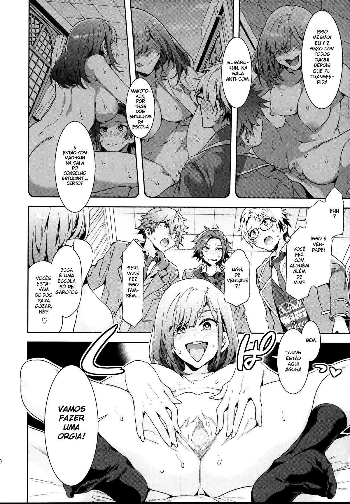 É Verdade Que Aquela Estudante Transferida Está Devorando os Idols Principais da Academia Yumenosaki!