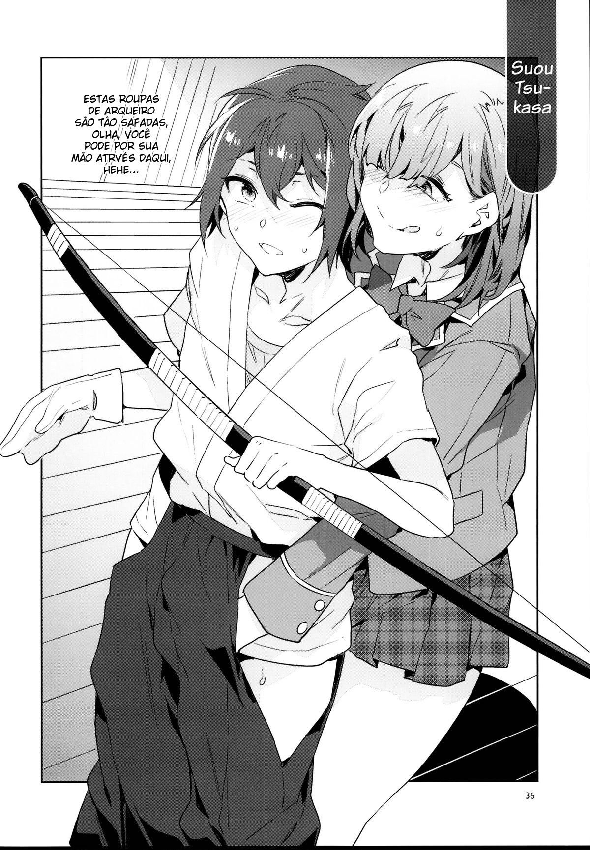 É Verdade Que Aquela Estudante Transferida Está Devorando os Idols Principais da Academia Yumenosaki!