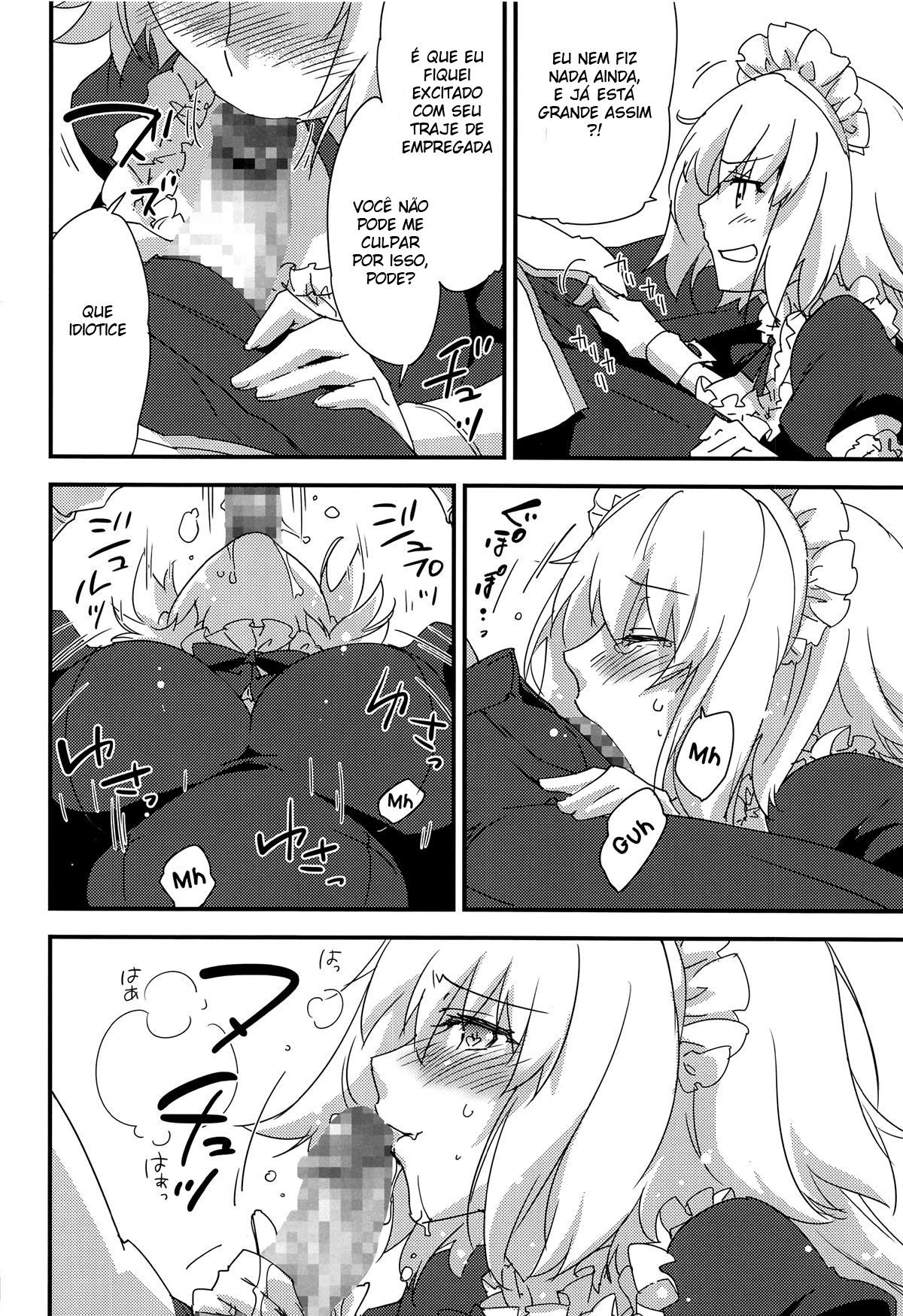 Empregada Jeanne-chan, ao seu dispor