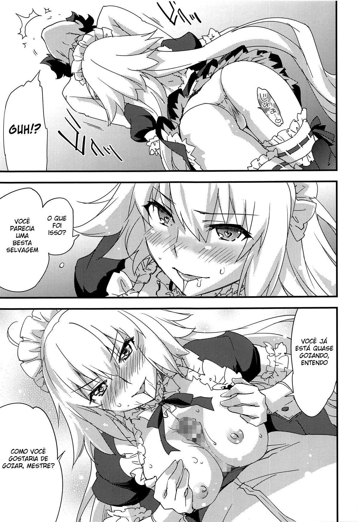 Empregada Jeanne-chan, ao seu dispor
