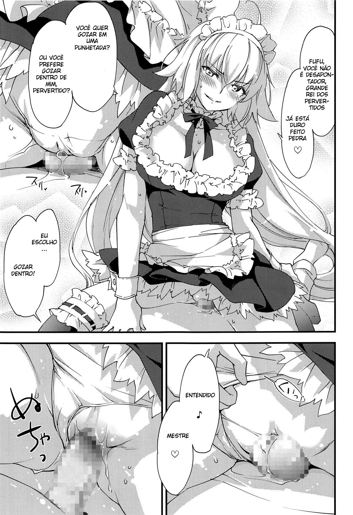 Empregada Jeanne-chan, ao seu dispor