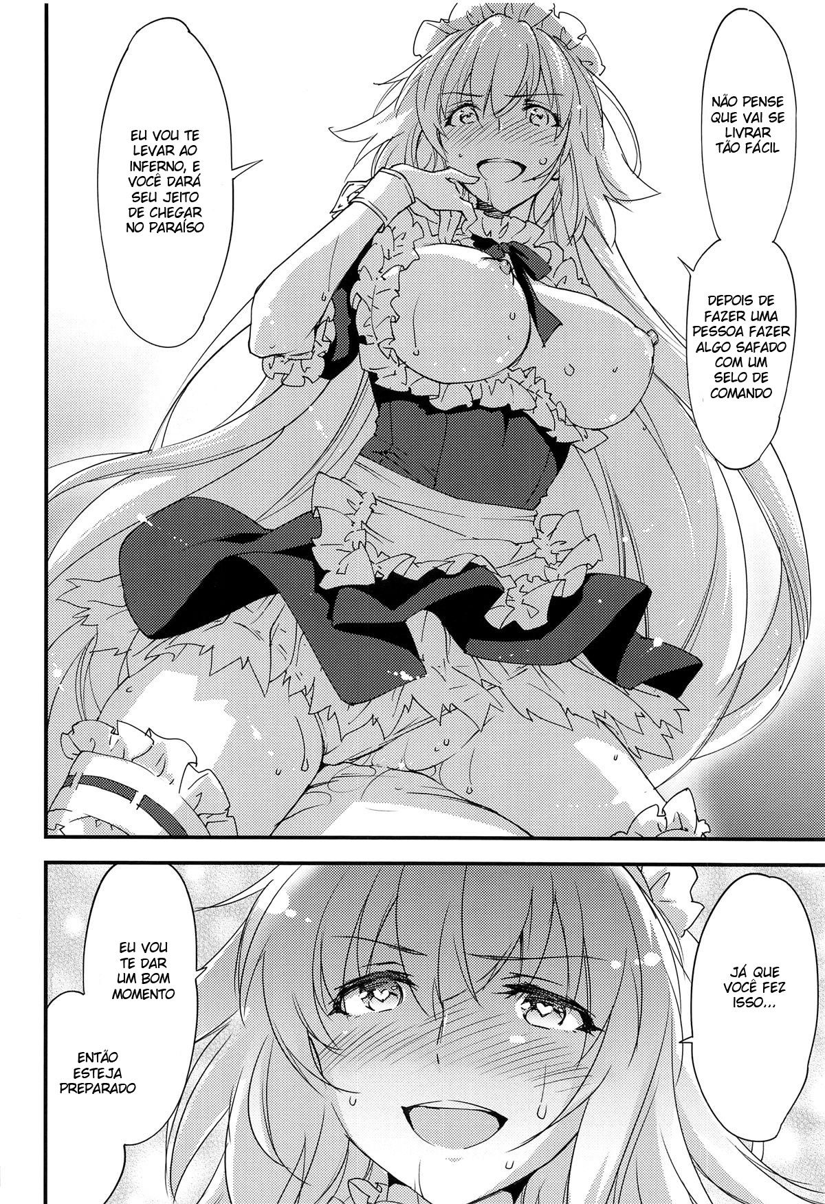 Empregada Jeanne-chan, ao seu dispor