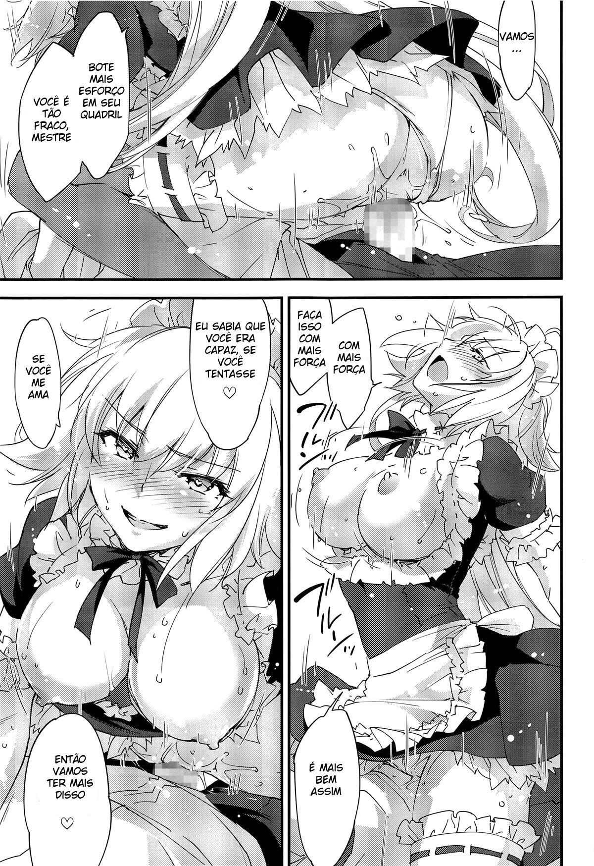 Empregada Jeanne-chan, ao seu dispor