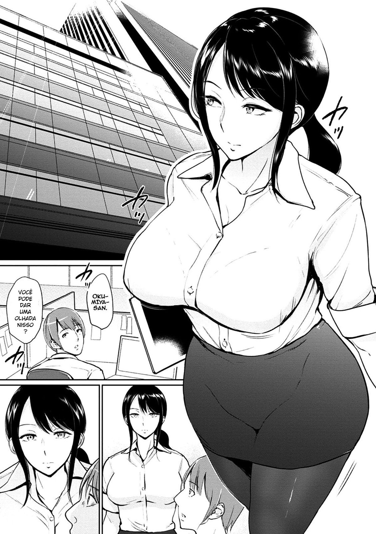 Srta. Okumiya está no banheiro