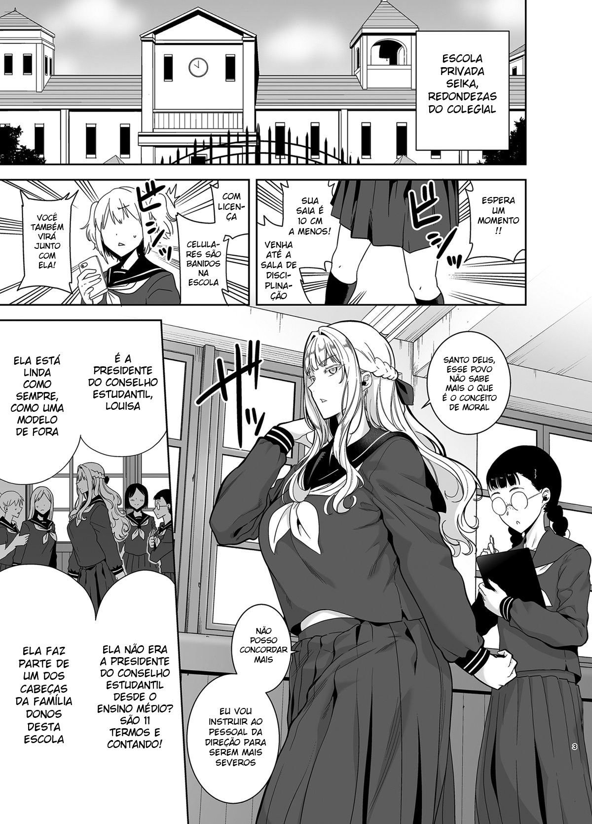 Seika Jogakuin Koutoubu Kounin Sao Oji-san 4