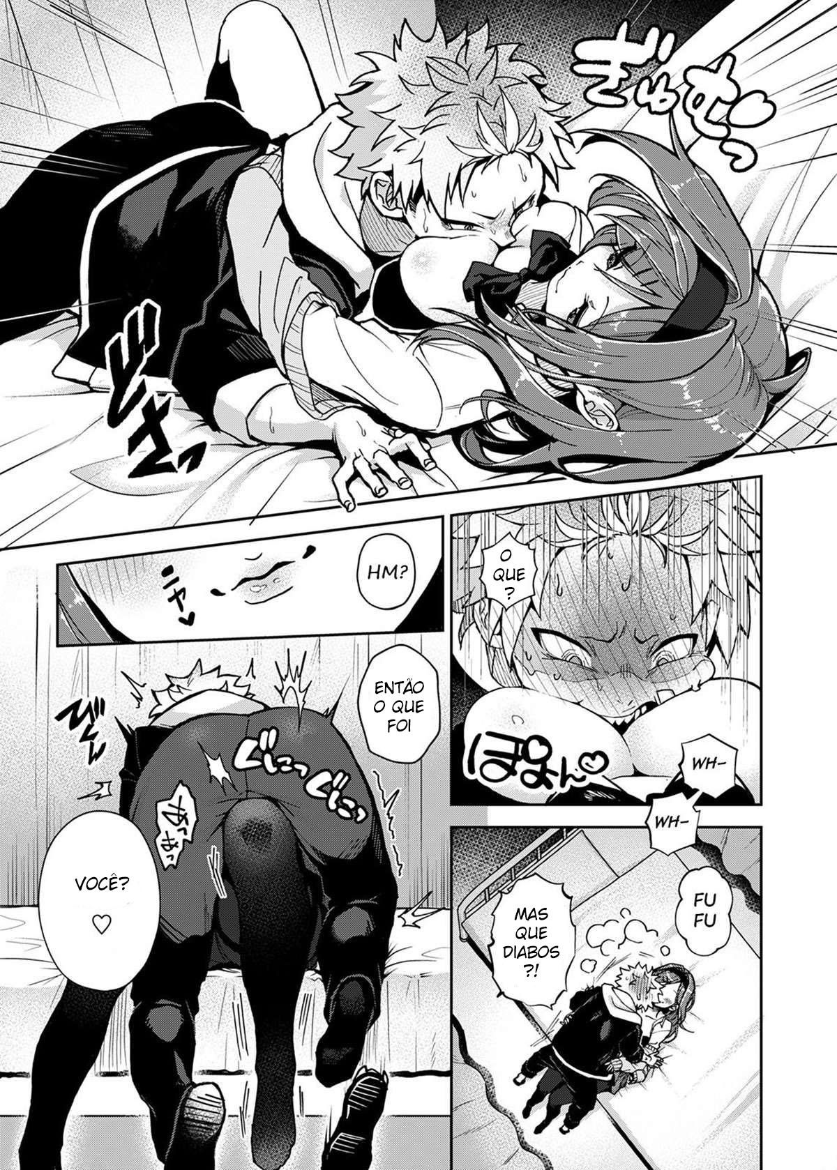 Um Menino Delinquente é Provocado por uma Lasciva Onee-san