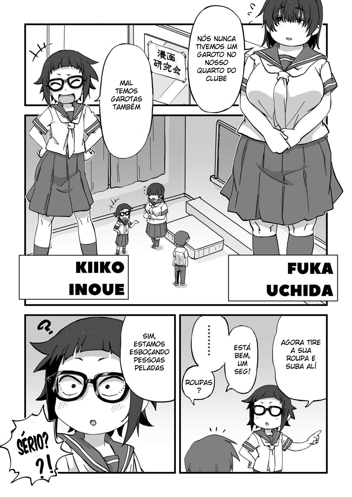 Sou um modelo exclusivo do clube de mangá