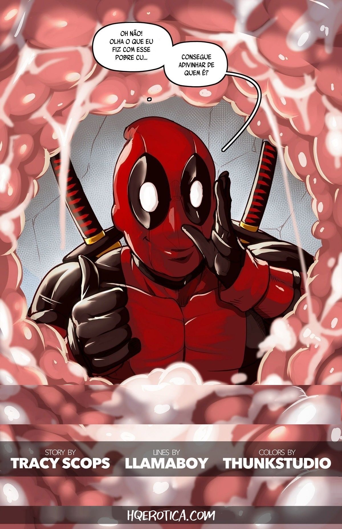 Deadpool Pensando com Portais