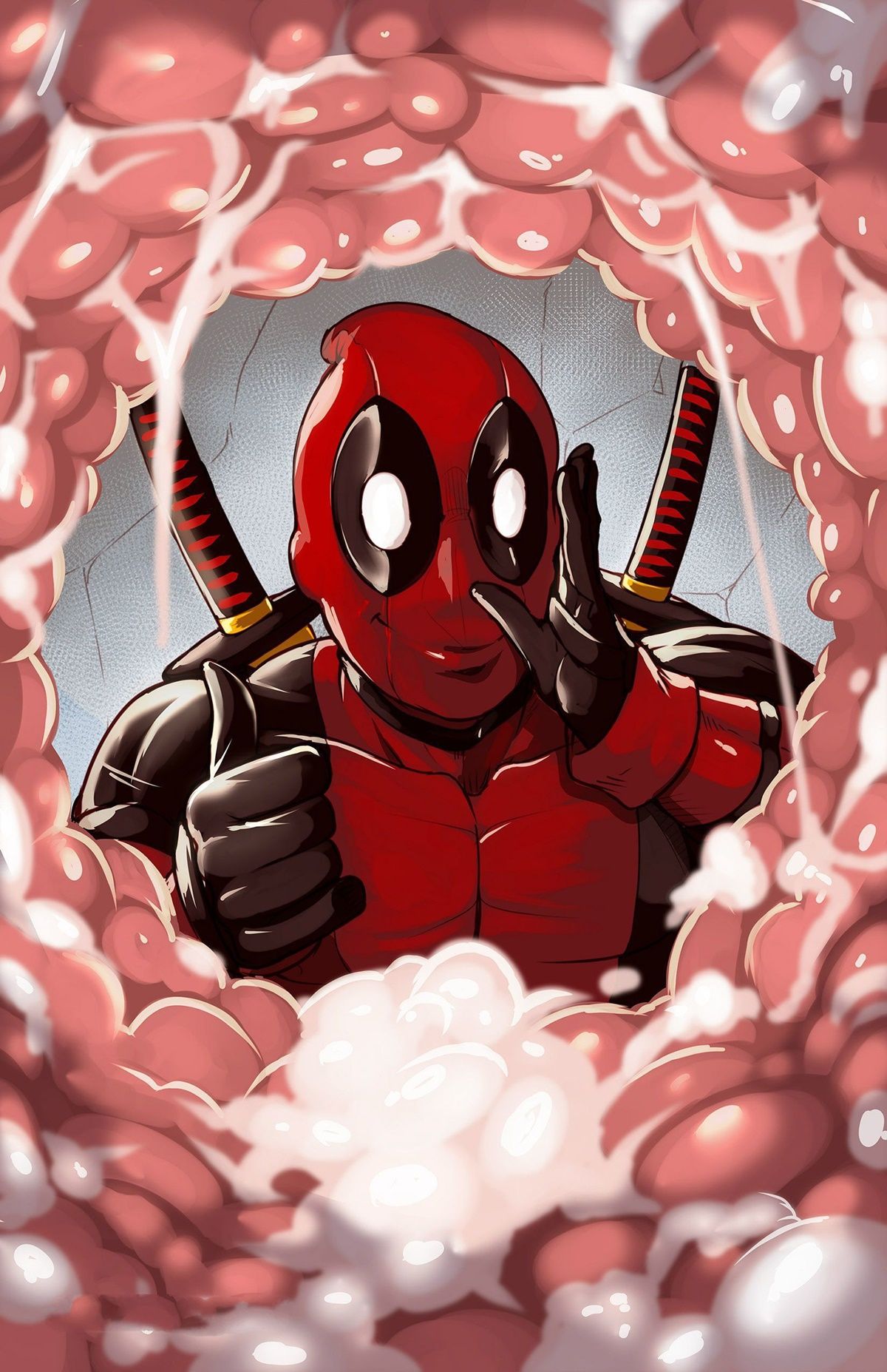 Deadpool Pensando com Portais