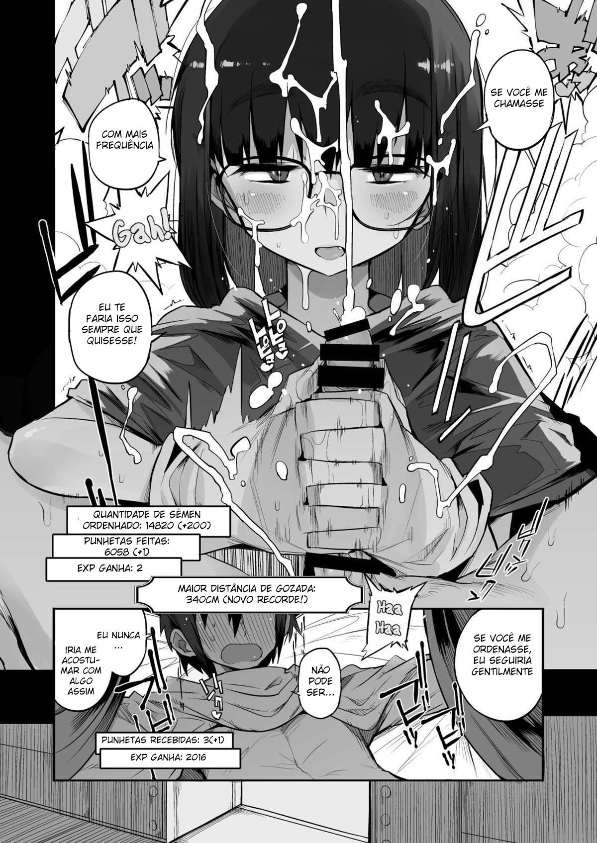 Escapando da Dungeon Sugadora de Sêmen com uma Garota Modesta que eu Não Fazia Ideia que Fosse uma Vagabunda Rank S