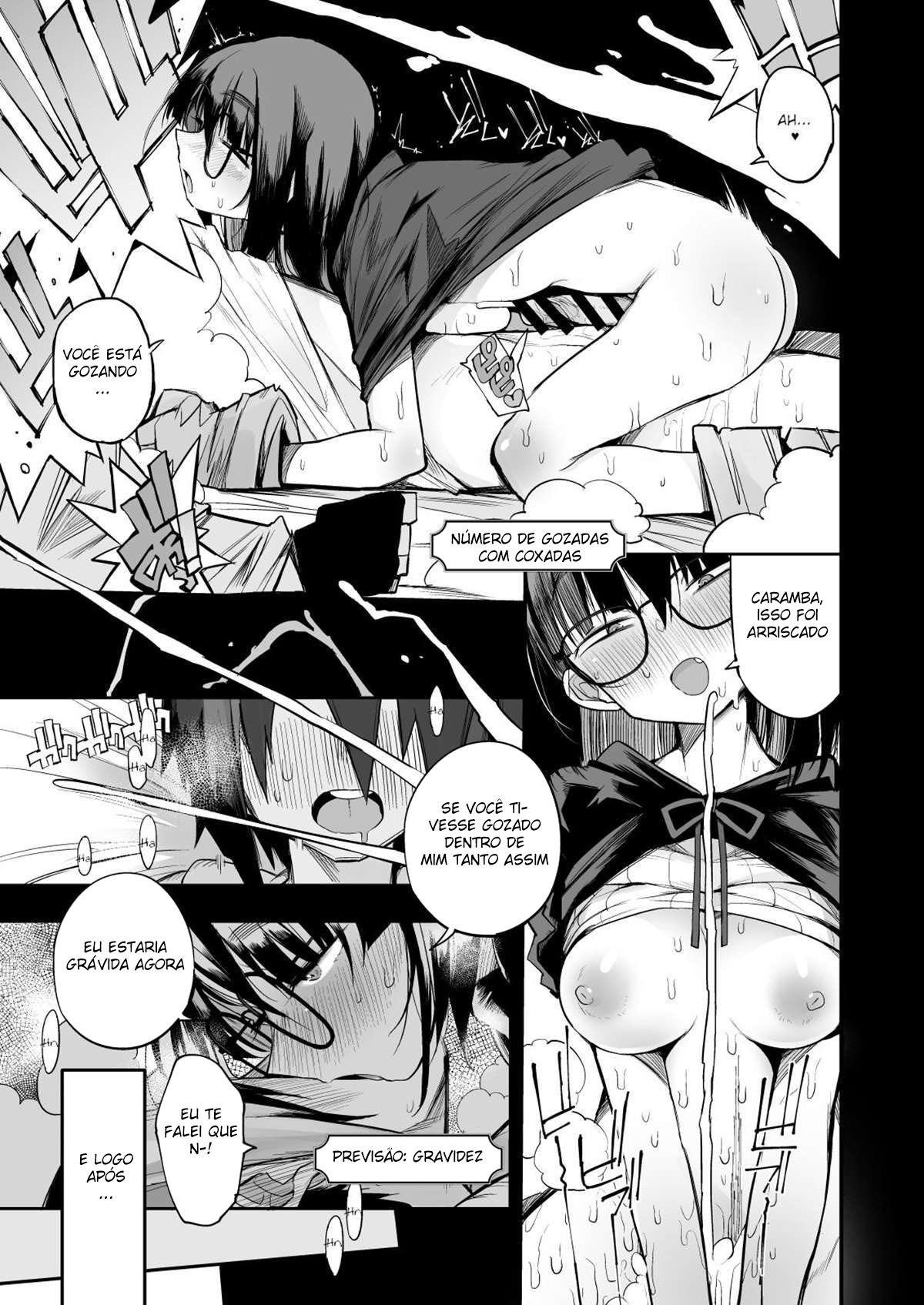 Escapando da Dungeon Sugadora de Sêmen com uma Garota Modesta que eu Não Fazia Ideia que Fosse uma Vagabunda Rank S