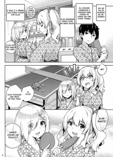 Kashima e Hamakaze Vestindo Yukatas na Fonte Termal - Foto 3