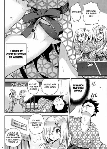 Kashima e Hamakaze Vestindo Yukatas na Fonte Termal - Foto 5