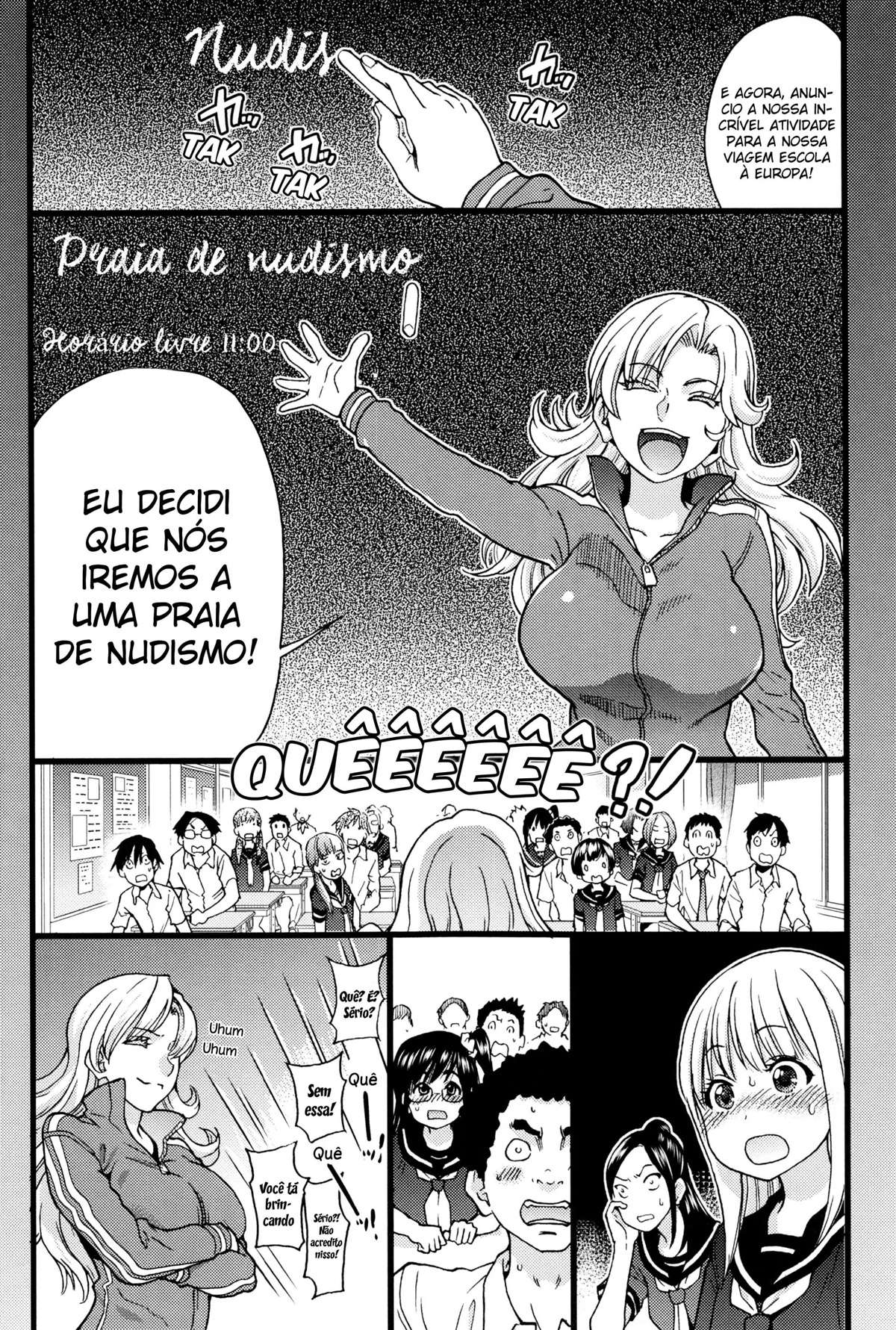 Viagem Escolar Para a Praia de Nudismo!!