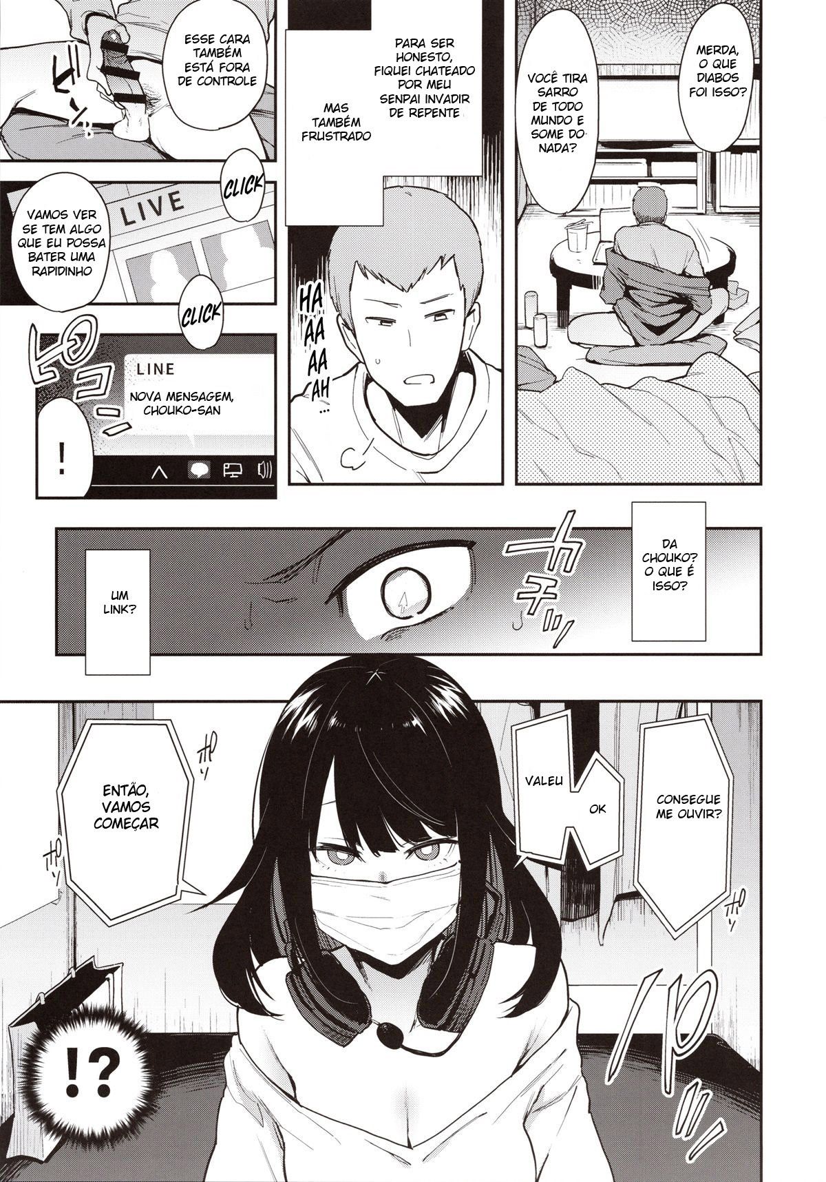 Chouko -Seirinri no Kowareta Osananajimi ga Mishiranu Otoko ni Dakareru Namahaishin o Mite Shasei Suru-