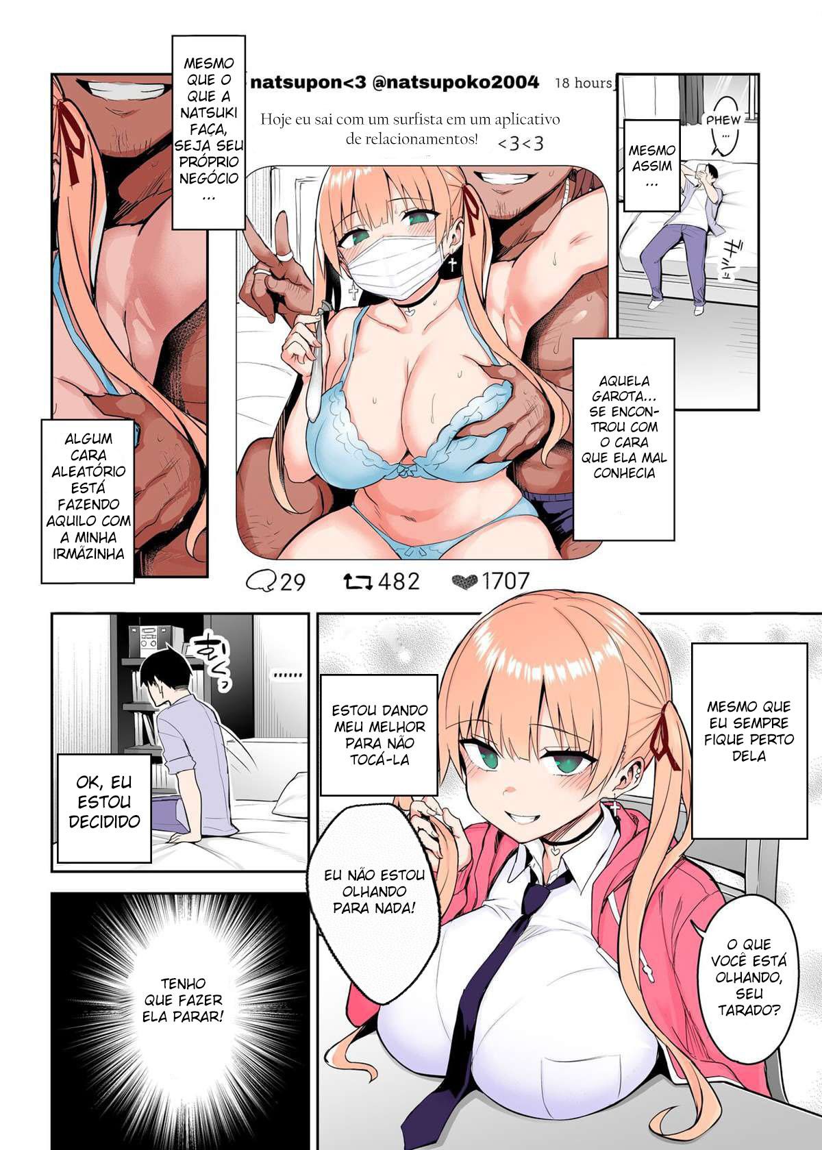 Eu Não Consigo Lidar com a Minha Irmãzinha, Agora Que Ela Virou uma Vadia! 2 | Moto InCha no Kyonyuu Yariman Imouto ga Erosugite, Onii-chan wa Mou…!! 2