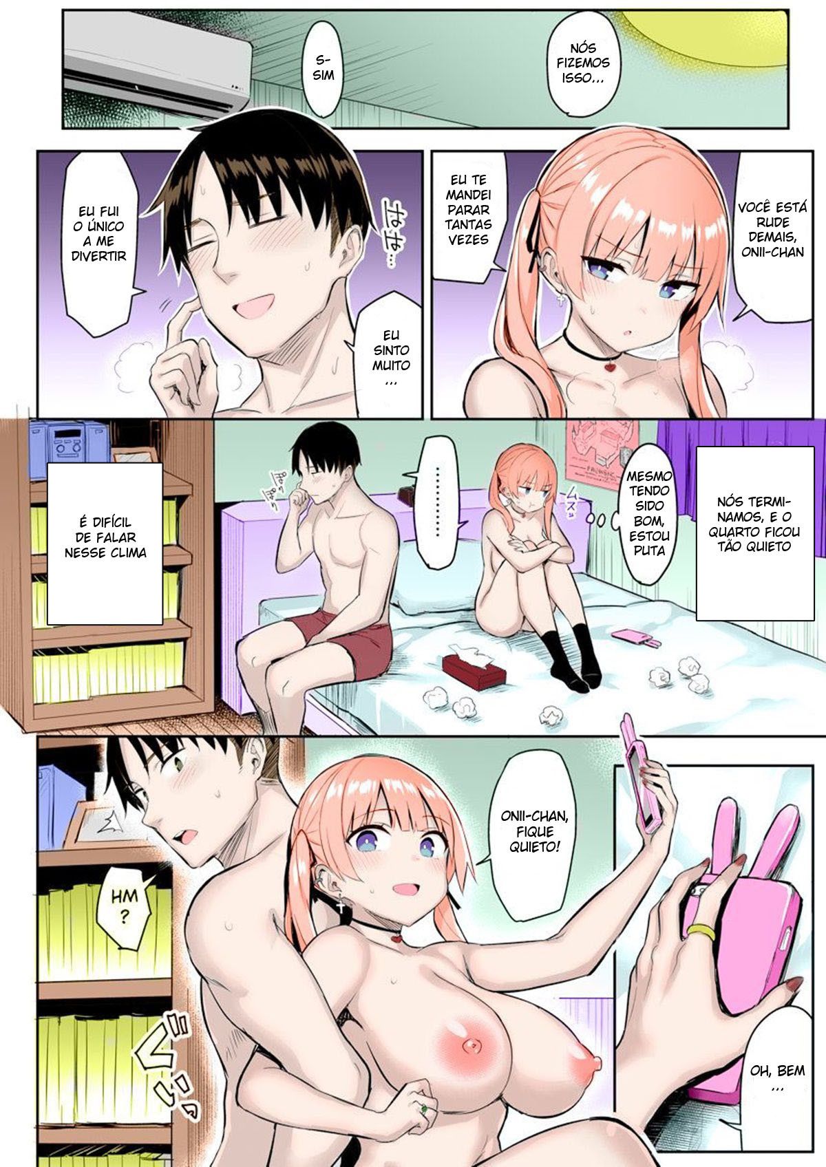 Minha Irmã Mais Nova que era uma Nerd Desprezível, se Tornou uma Vadia Safada Peituda, Então eu…! | Moto InCha no Kyonyuu Yariman Imouto ga Erosugite, Onii-chan wa Mou…!!