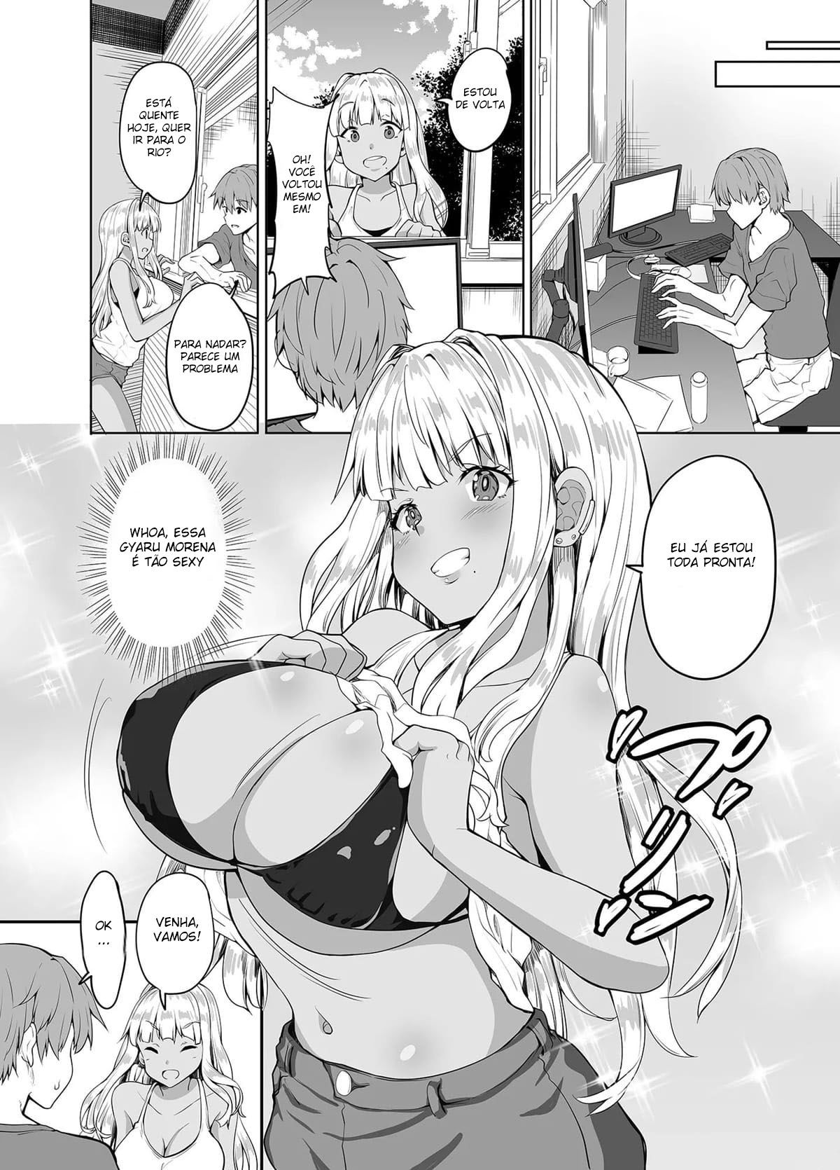 Eu me Casei com uma Gyaru Morena do Interior