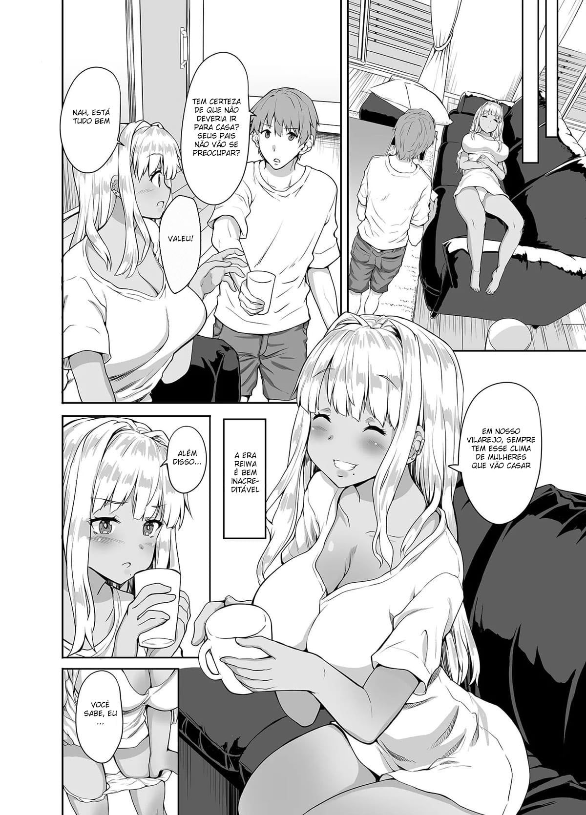 Eu me Casei com uma Gyaru Morena do Interior
