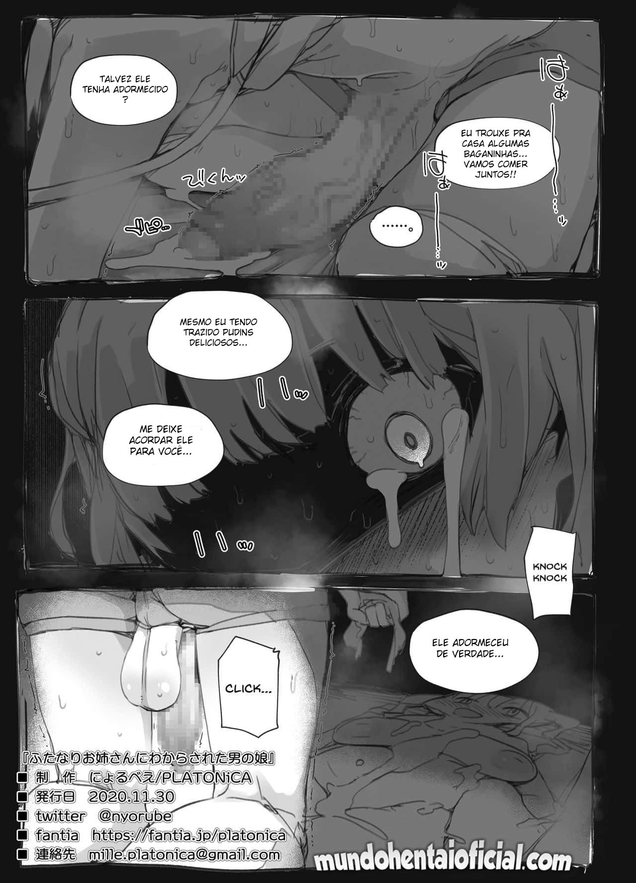 Uma Trap Conhece a Futanari de Sua Onee-chan