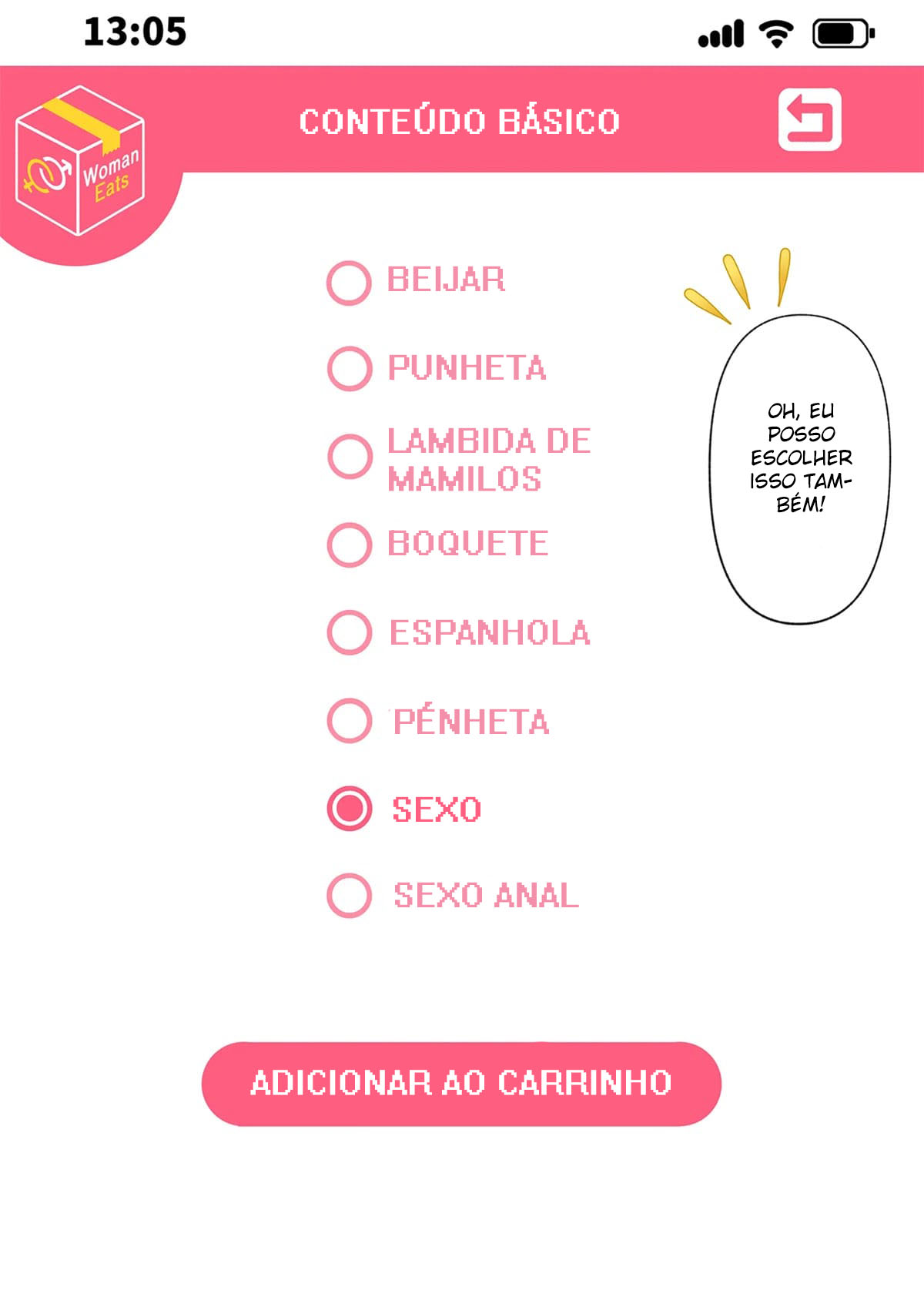 WomanEats ~Delivery por Aplicativo das Garotas dos Seus Sonhos~